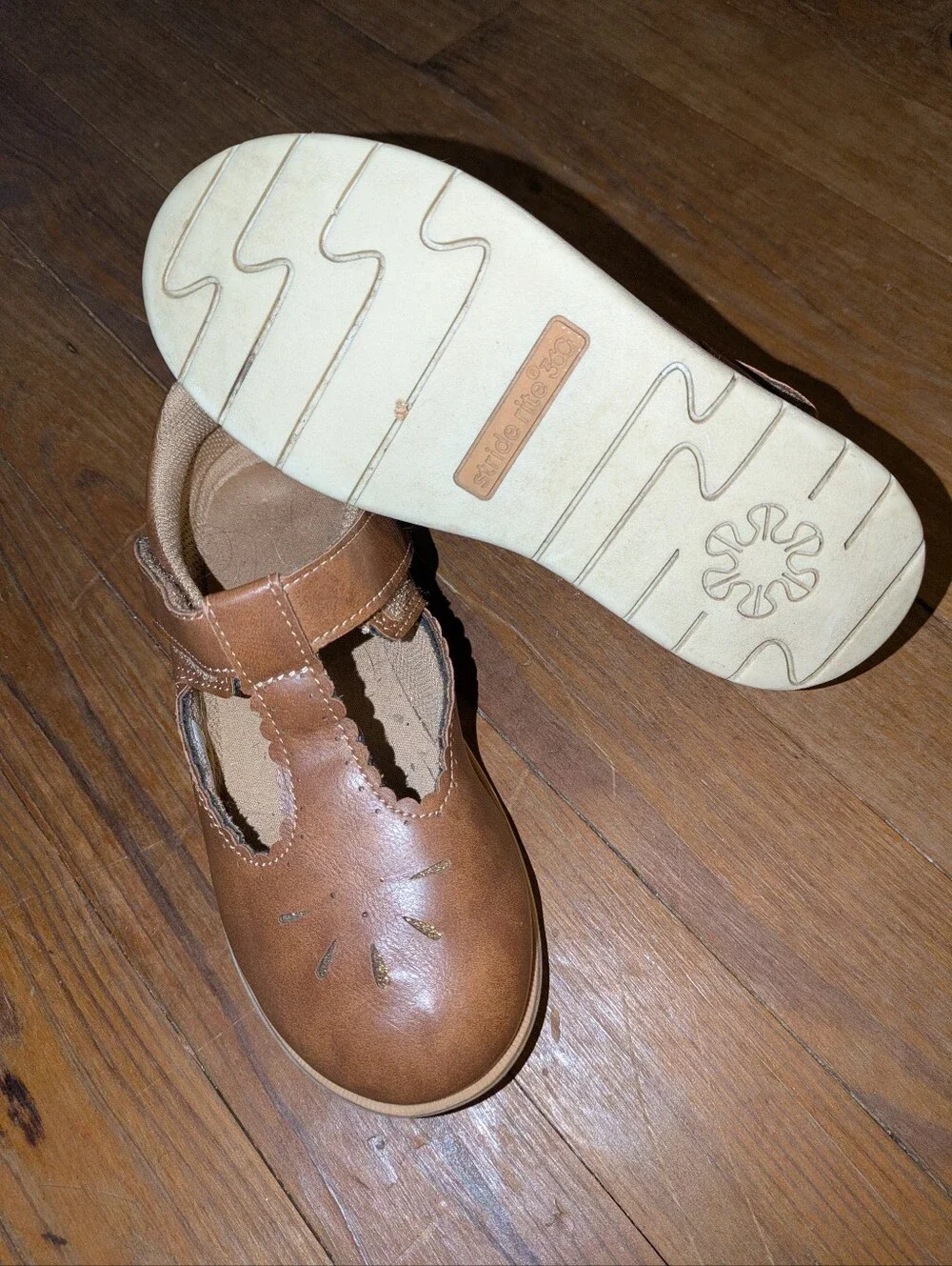 Stride Rite Girls' Brown Mary Jane Shoes